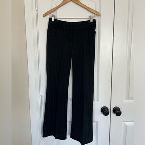 Vintage Women’s Low-rise Trousers Blue Pin Stripes Express Editor Size 2
